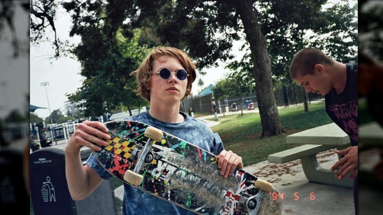 Jack Kilmer with skateboard