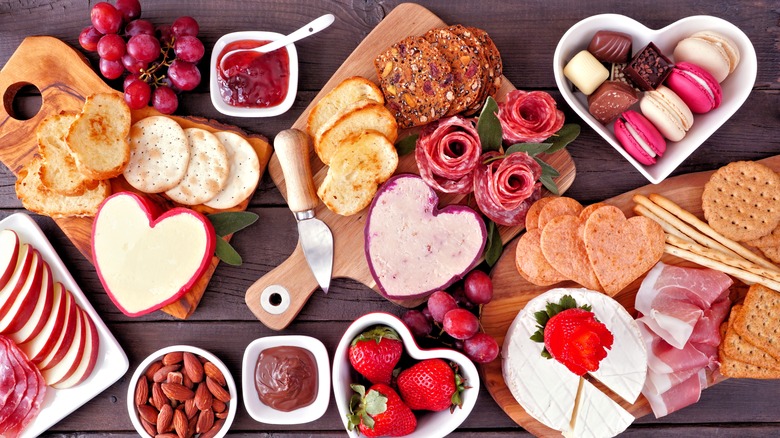 Valentine's Day charcuterie board