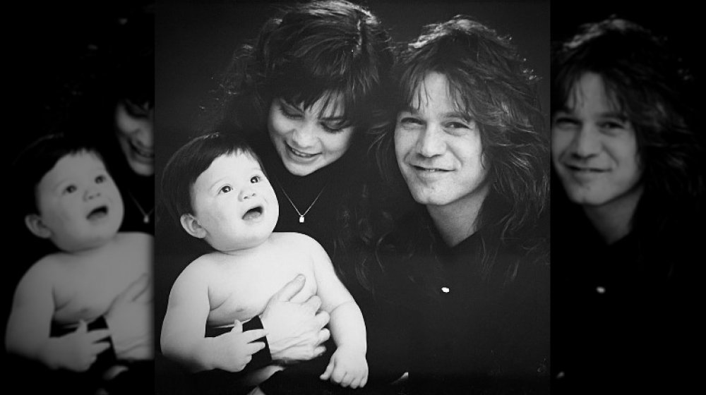 Valerie Bertinelli and Eddie Van Halen with their son Wolfgang