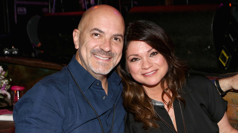 Valerie Bertinelli and Tom Vitale pose for a photo together. 