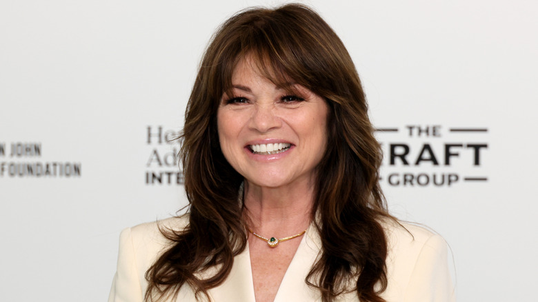 Valerie Bertinelli smiling at the Elton John AIDS Foundation's event