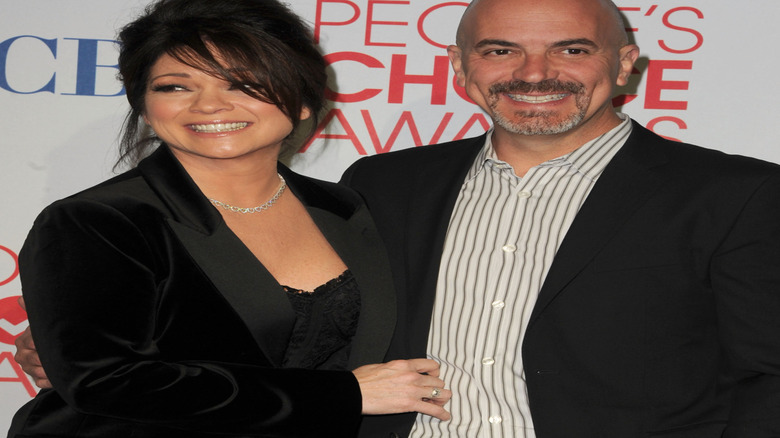 Valerie Bertinelli and Tom Vitale smiling at the 2012 People's Choice Awards