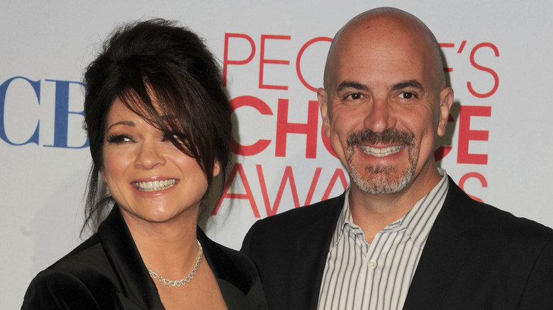 Valerie Bertinelli and Tom Vitale smiling at the 2012 People's Choice Awards