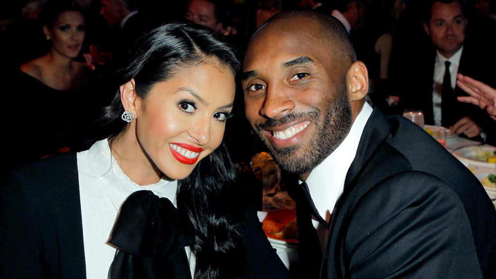 Vanessa and Kobe Bryant at an event 