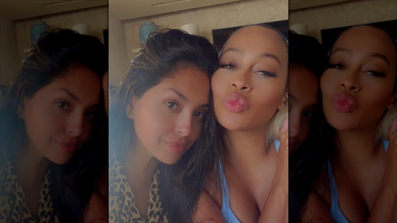 Vanessa Bryant and LaLa Anthony without makeup