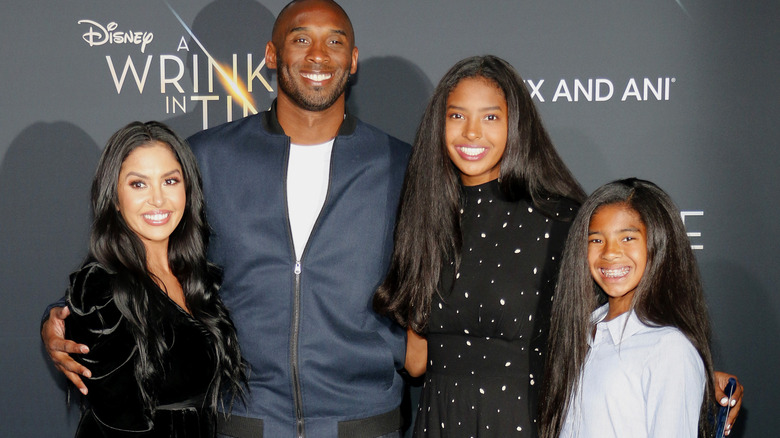 Vanessa and Kobe Bryant with daughters Natalia and Gianna