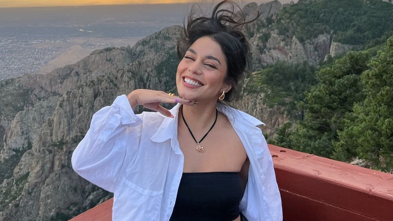 actor Vanessa Hudgens smiling