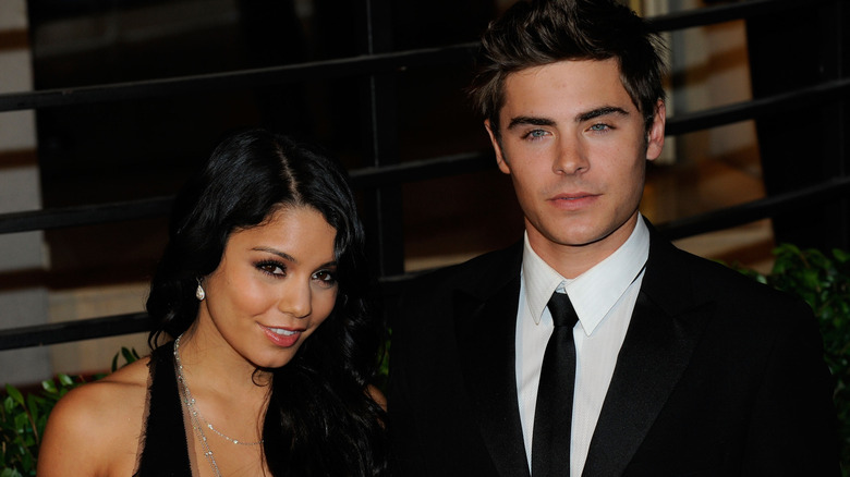 Vanessa Hudgens and Zac Efron posing together