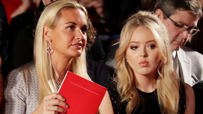 Vanessa Trump and Tiffany Trump in conversation