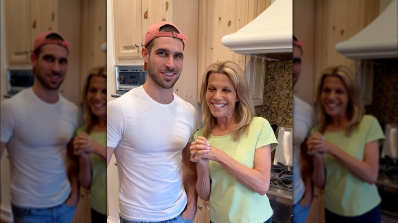 Nikko Santo Pietro and Vanna White preparing to cook a meal