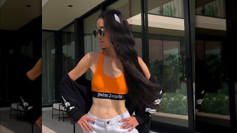 Vera Wang instagram photo in sports bra 