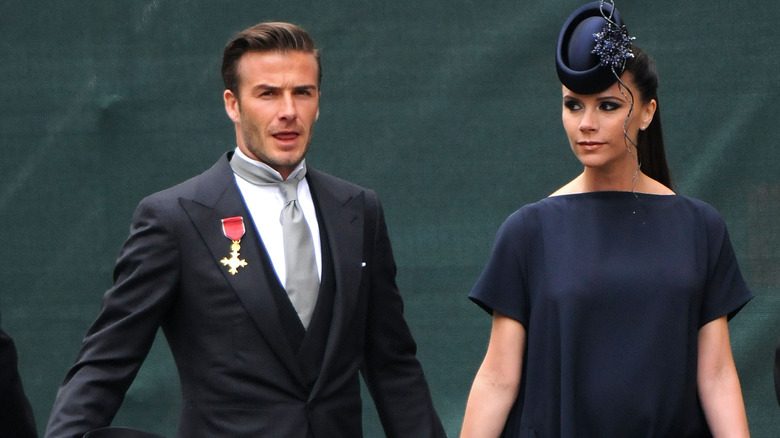 David and Victoria Beckham at Prince William and Kate Middleton's wedding