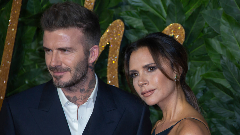 David Beckham and Victoria Beckham on the red carpet
