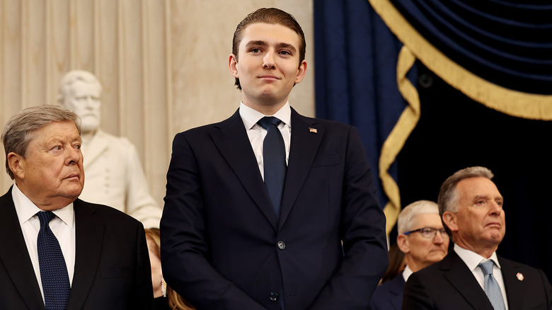 Barron Trump standing tall at President Donald Trump's inauguration