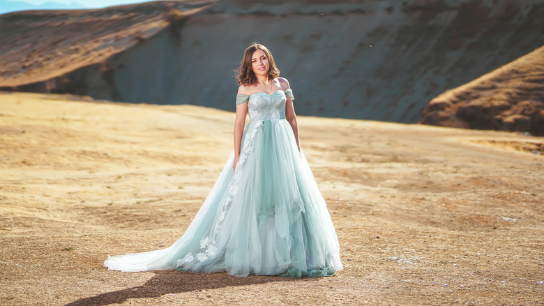 Mint ballgown