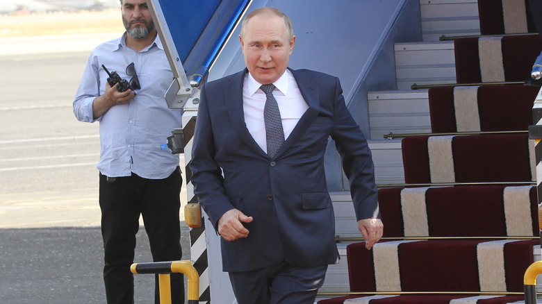 Vladimir Putin walking