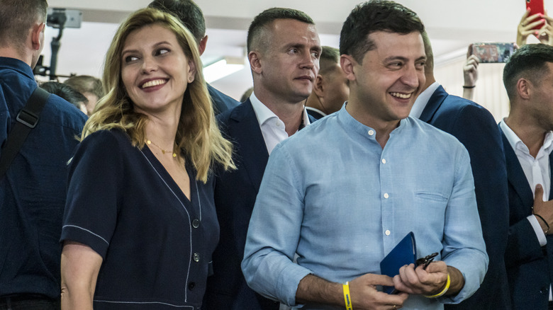 Volodymyr Zelenskyy and Olena Zelenska