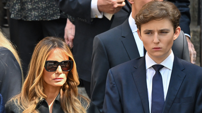 Melania Trump and Barron Trump