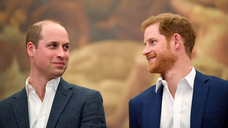 Prince Harry with brother Prince William.