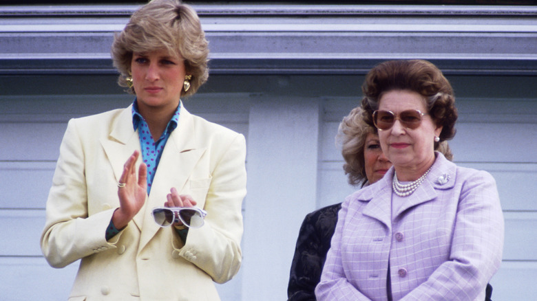 Princess Diana and Queen Elizabeth