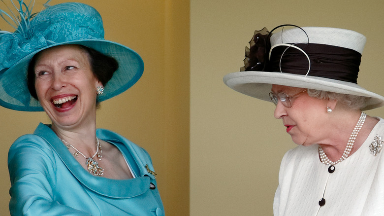 Princess Anne and Queen Elizabeth