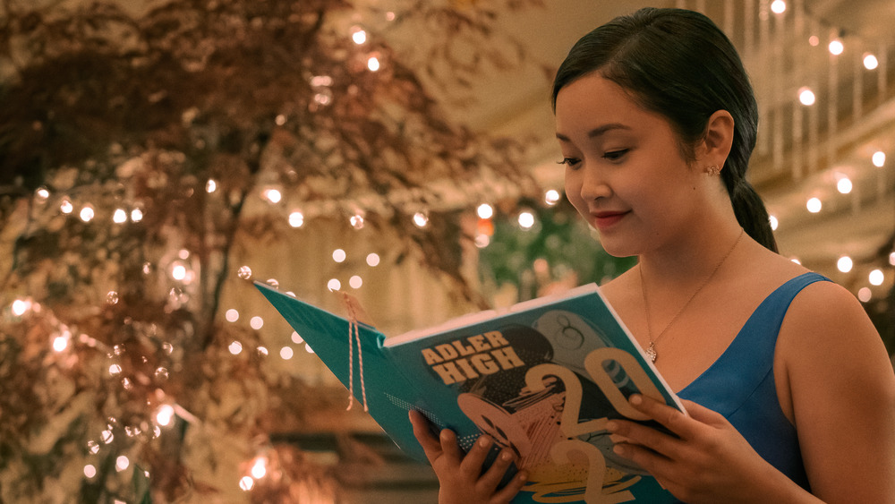 Lara Jean's reading yearbook