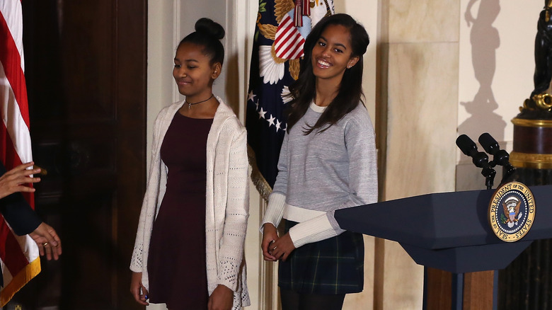 Malia and Sasha Obama