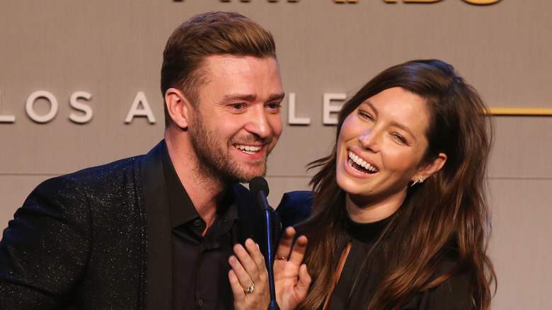 Justin Timberlake and Jessica Biel