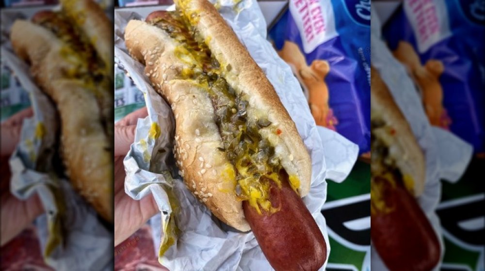 Costco hot dog without self serve