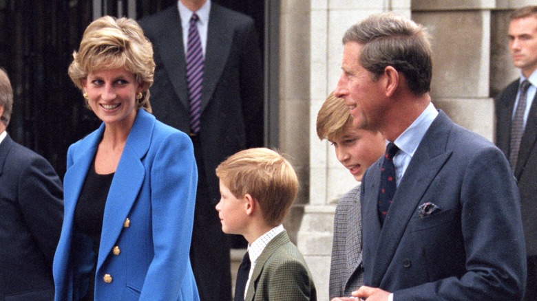 Princess Diana and family