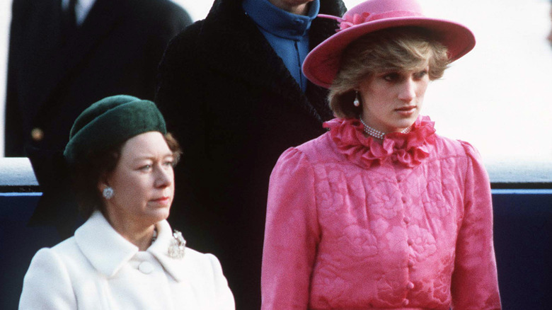 Queen Elizabeth and Princess Diana