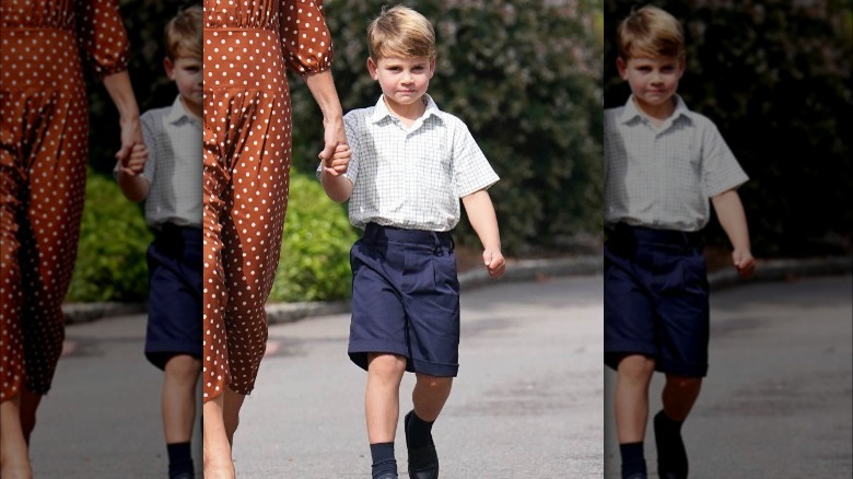 Prince Louis walking 