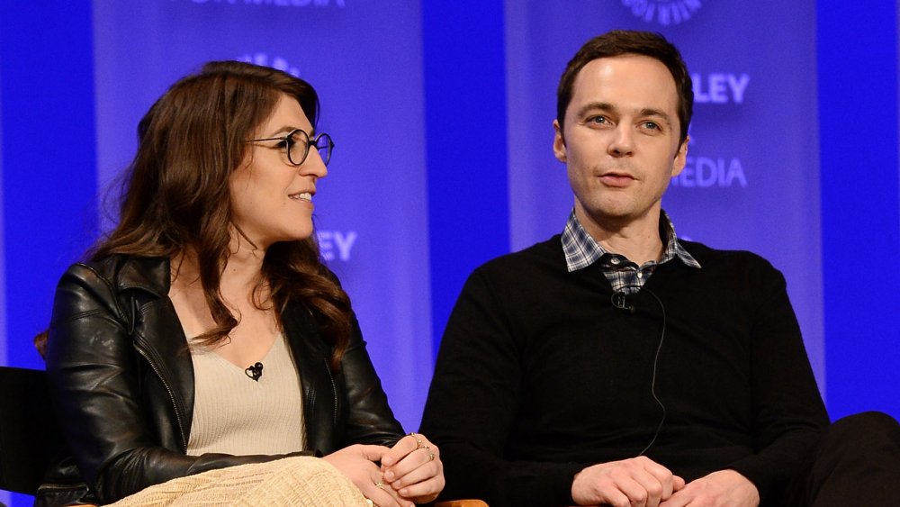 Jim Parsons and Mayim Bialik from The Big Bang Theory