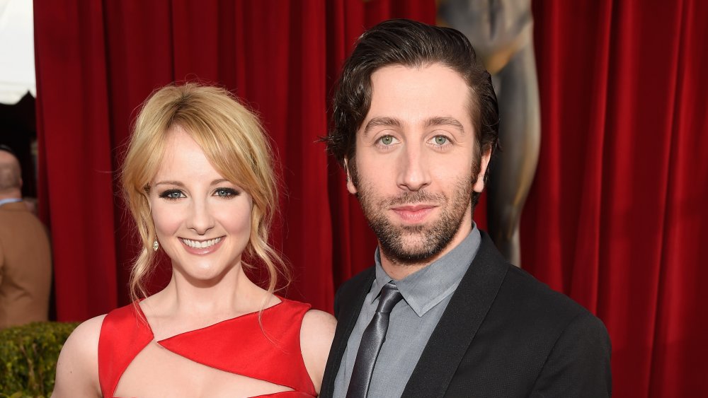 Melissa Rauch and Simon Helberg from The Big Bang Theory