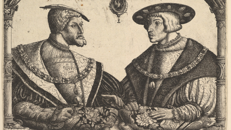 Emperors Charles V and Ferdinand I circa 1531