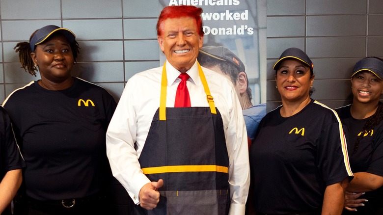 Donald Trump with edited red hair