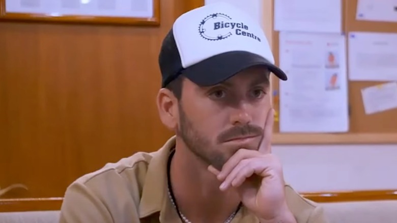 Luke Jones baseball cap on Below Deck