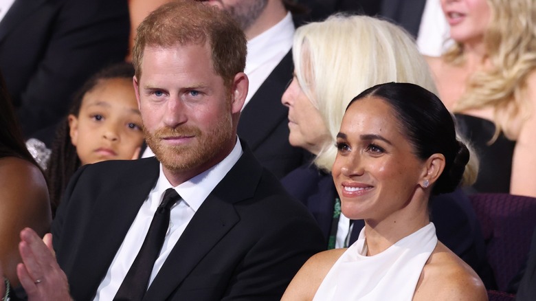 Prince Harry Meghan Markle smiling