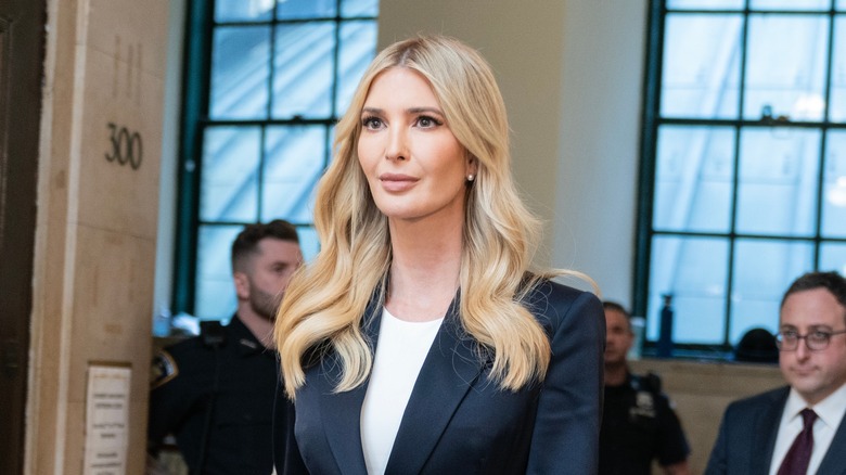 Ivanka Trump in a dark blazer