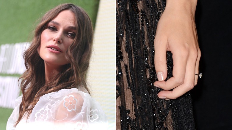 Keira Knightly and her engagement ring