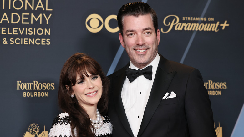 Zooey Deschanel and Jonathan Scott Emmys 2024