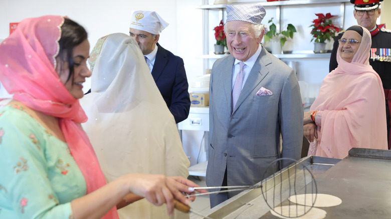 King Charles visits kitchen