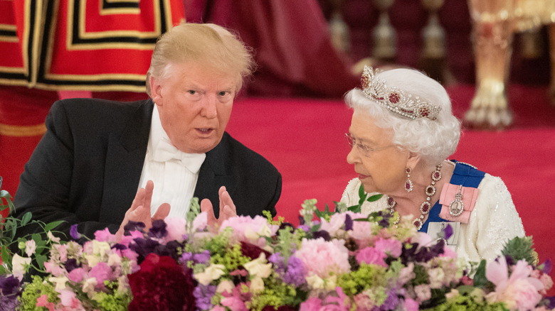 Donald Trump and Queen Elizabeth