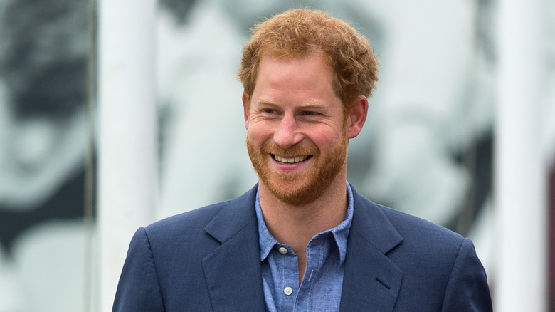 Prince Harry smiling