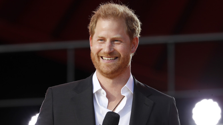 Prince Harry smiling