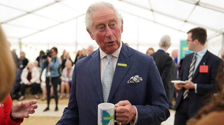 Prince Charles drinking