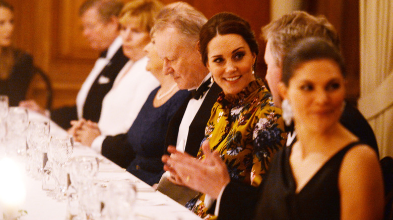 Kate Middleton at a dinner 