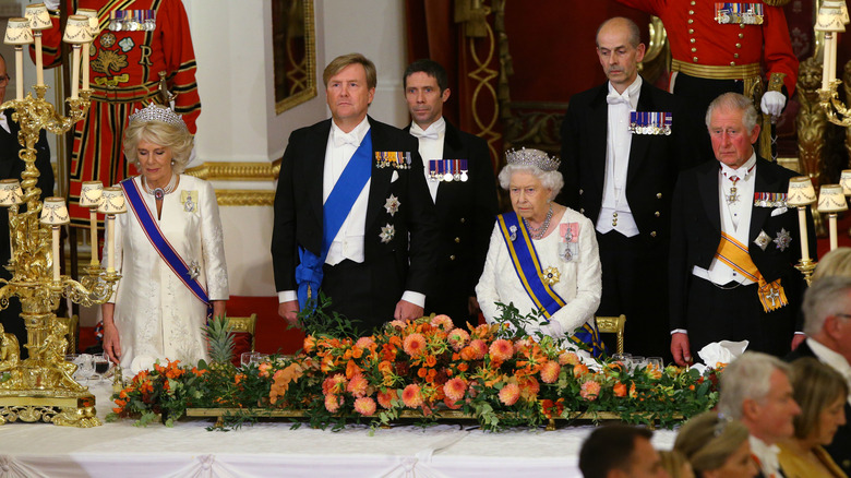 Royals at a state banquet 