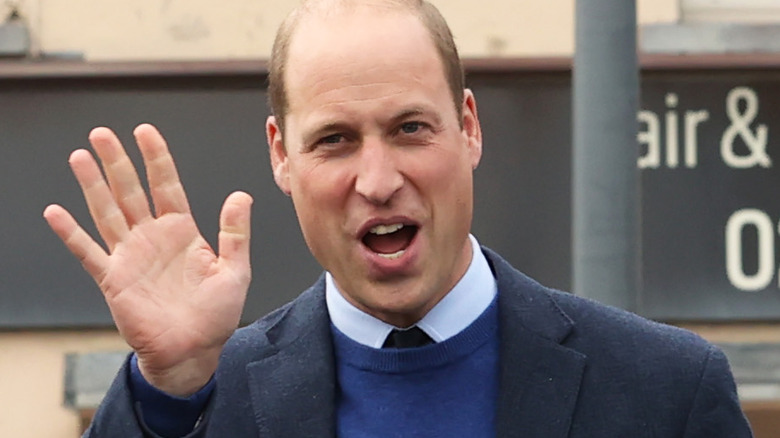 Prince William waving