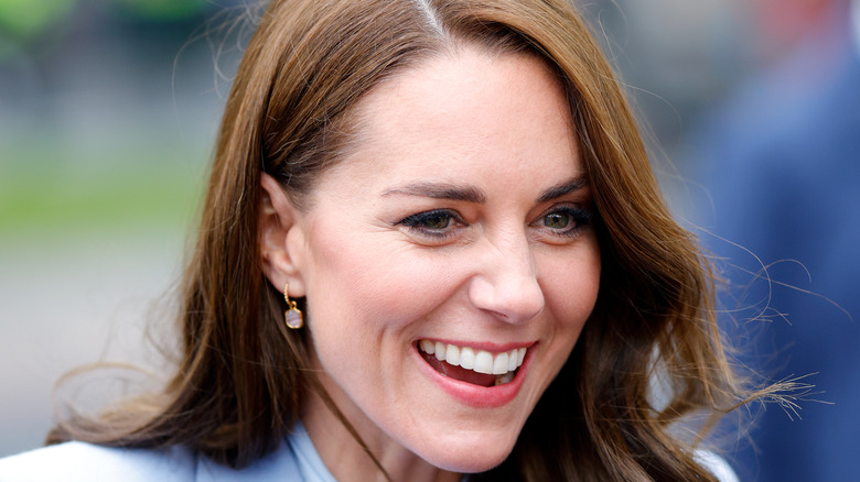 Kate Middleton grinning